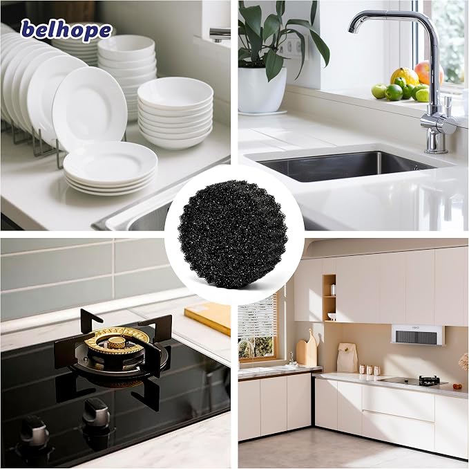 belhope Black Scrub Sponges - Image 7