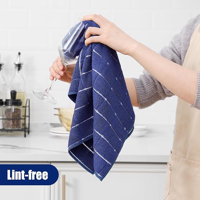 Homaxy Microfiber Kitchen Towels and Dishcloths Set, 16 Pack Soft and Absorbent - Image 4