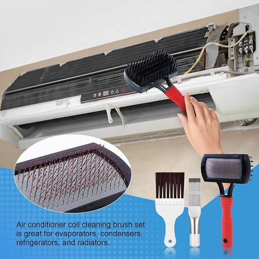 Aufind 7 PCS Different Air Conditioner Fin Cleaner kit, Brush Condenser Ac Coil - Image 2