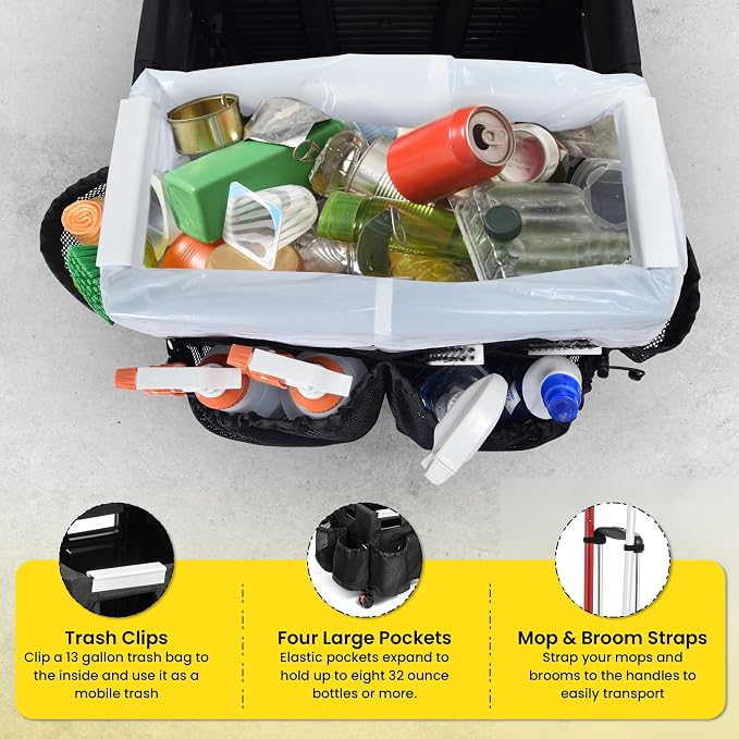 Wheelie Clean - Stair Climbing Cleaning Supplies Organizer & Caddy on Wheels - Image 6