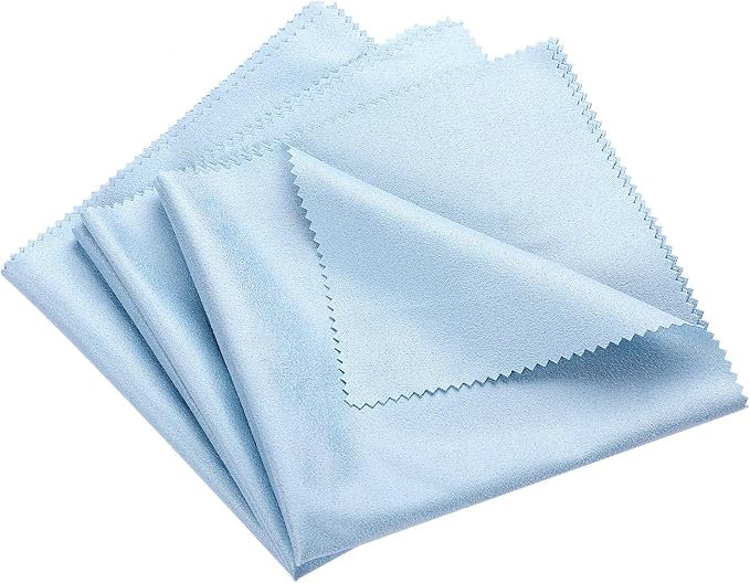 3 PCS Instruments Cleaning Cloths 11.8x11.8inch Microfiber Polish Cloth by Mozeat+Lens