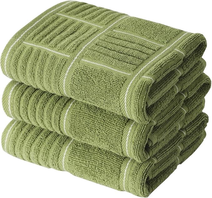 Anyi 100% Cotton Kitchen Towels, Absorbent Dish Towels by Unknown