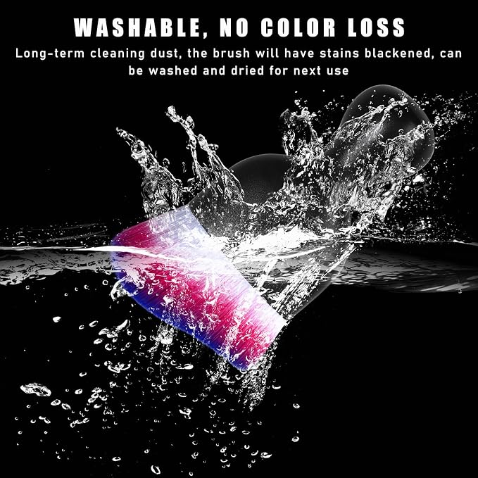 Car Interior Dust Brush, Soft Scratch Free Auto Detailing Brushes, Universal - Image 5