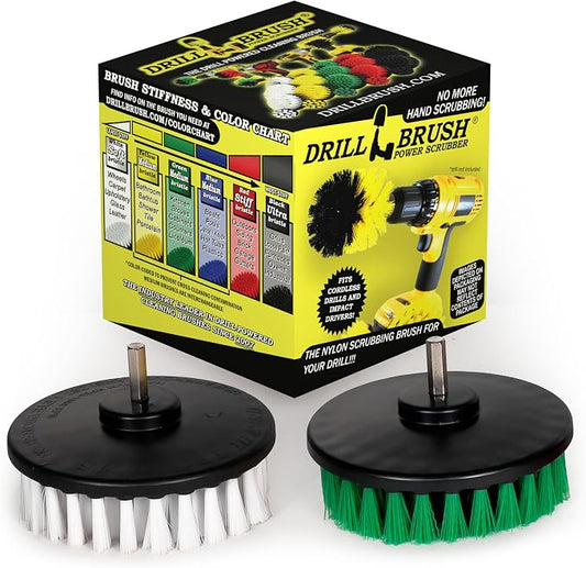 Drill Brush - Kitchen Tools - Grout Cleaner - Large Spin Brush Kit - Clean Stove by Drillbrush