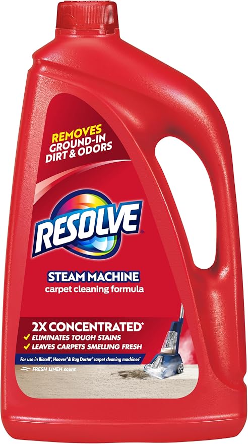 Resolve Steam Carpet Cleaner Solution Shampoo, 60 fl oz, 2X Concentrate by Resolve