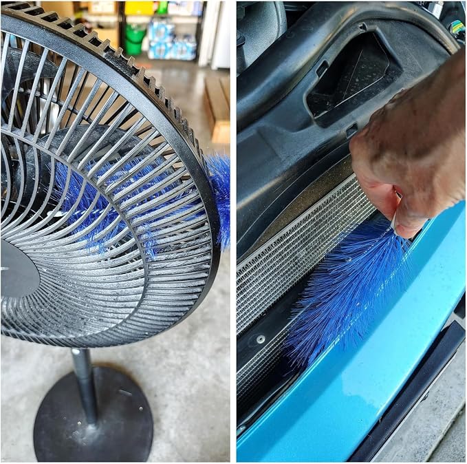 2 Pcs Zylphion Fan Cleaning Brush, Bendable Fan Cleaner Flexible Small Space - Image 4