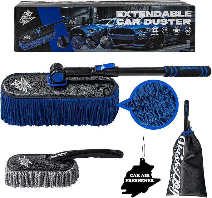 Flash Dog Car Duster Exterior & Interior Duster Aluminum Alloy Extendable by FlashDog