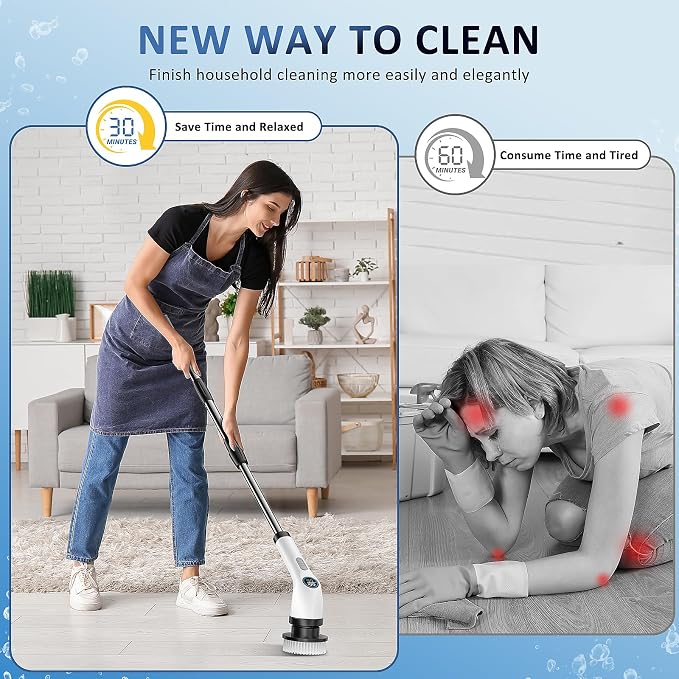 Electric Spin Scrubber Upgraded Battery - Image 5