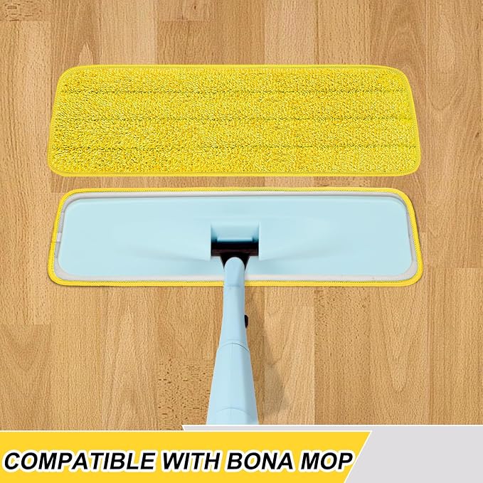 16.5 inch Reusable Mop Pads Microfiber Spray Mop Replacement Heads - Image 2