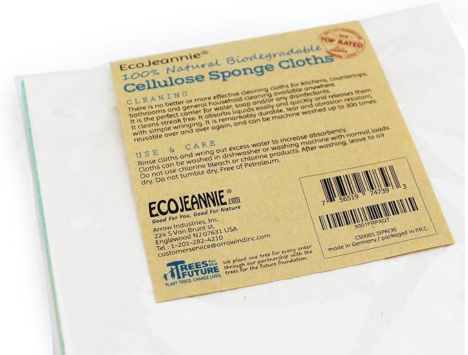 Eco-Friendly German Cleaning Cloth 100% Biodegradable Cellulose Sponge Cloths - Image 9