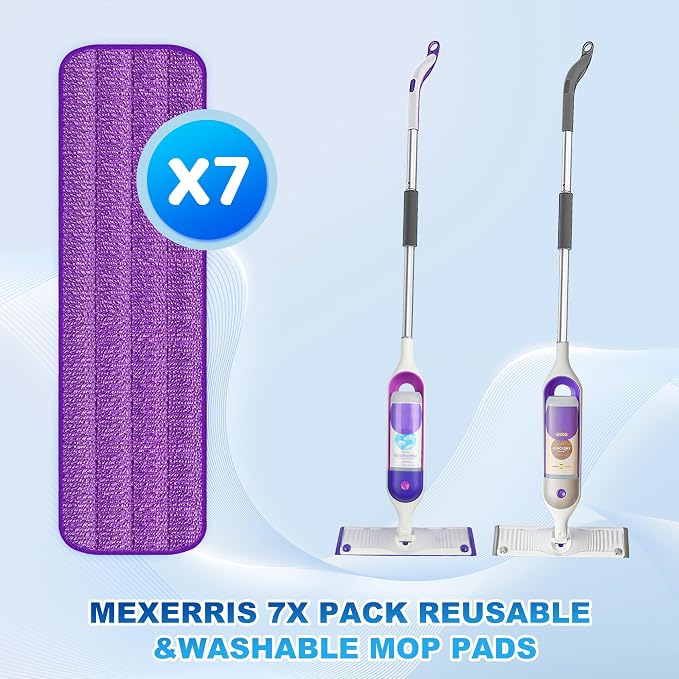 7 Count Reusable Microfiber Mop Pads - Image 2