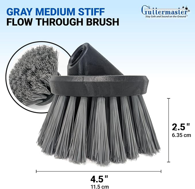 Guttermaster GM-314P Grey 4.5 Inch Diameter Round Medium Stiff Flow Through - Image 2