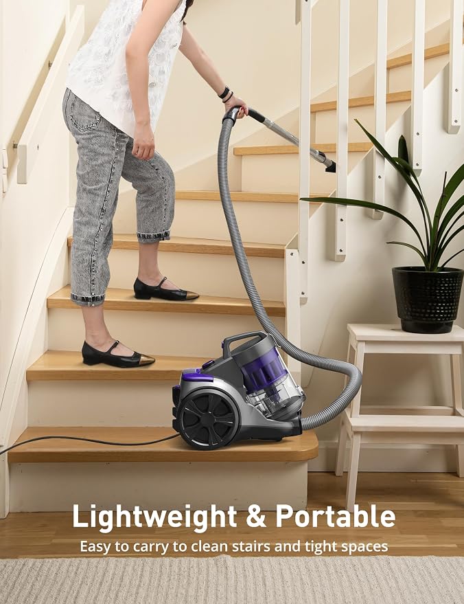 Aspiron 1700W Canister Vacuum Cleaner, 32Kpa Bagless Vacuum Cleaner, 2 - Image 7