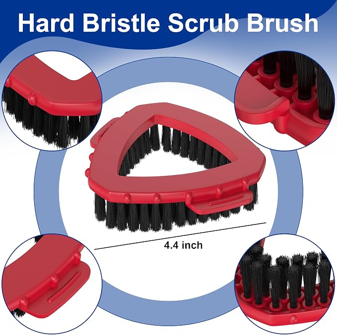 Triangle Scrub Brush Head for 2-Tank Snap-On Spin Mop Systems, Aftermarket - Image 2