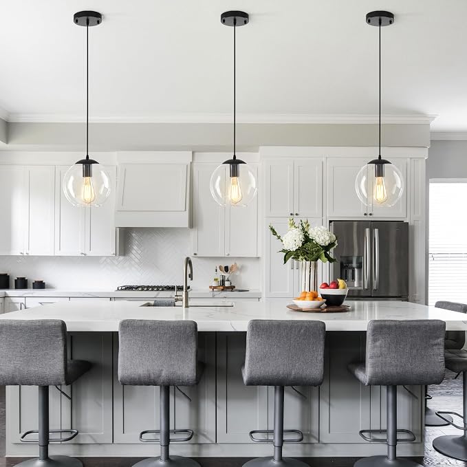 Globe Pendant Light, Modern Hanging Lighting Fixture, Classic Cluster Chandelier - Image 9
