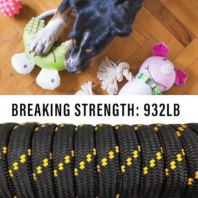 Diamond Braided Polypropylene Rope Nylon Rope Mix Thick Heavy Duty Ropes 3/8'' - Image 3