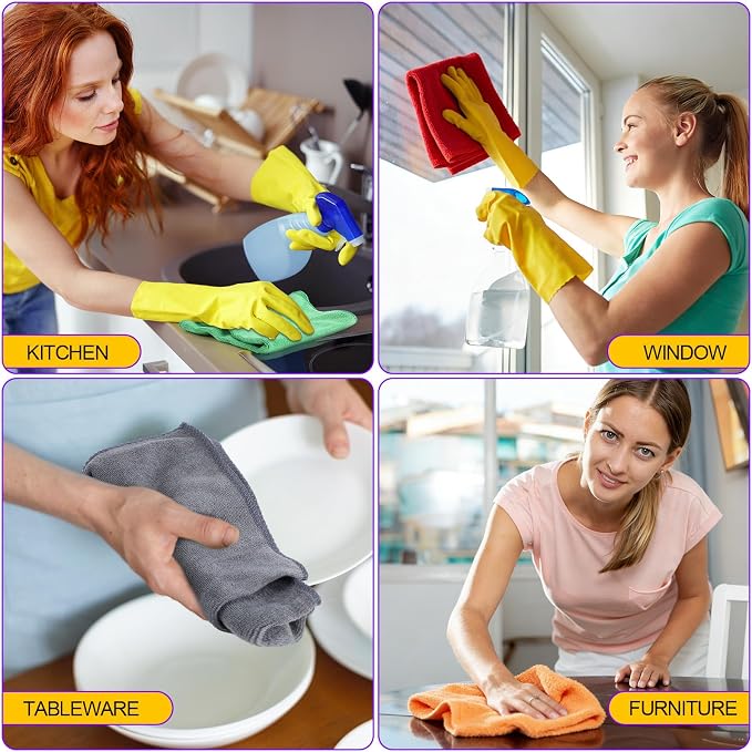 Nuenen 60 Pcs Microfiber Cleaning Cloths - Image 6