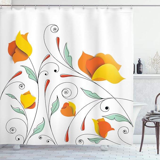 Ambesonne Floral Shower Curtain, Bouquet by Ambesonne