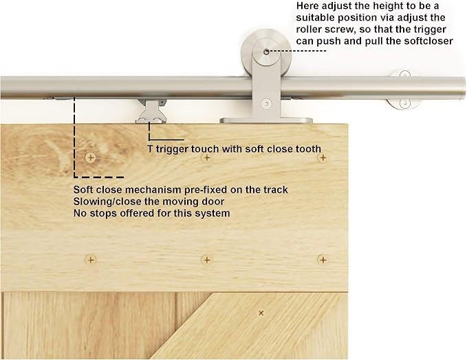 DIYHD 8FT Integrated Soft Close Sliding Hardware Brushed Stainless Steel Top - Image 6