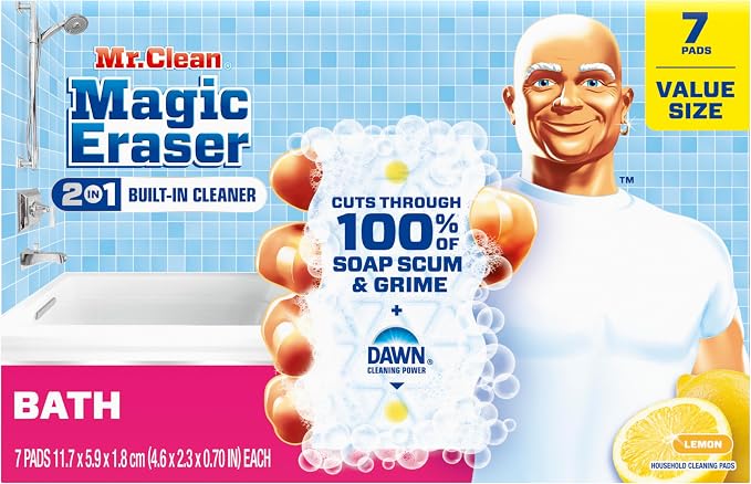 Mr. Clean Magic Eraser Sponge, Bathroom Cleaner, Shower Cleaner, Tub Cleaner - Image 10