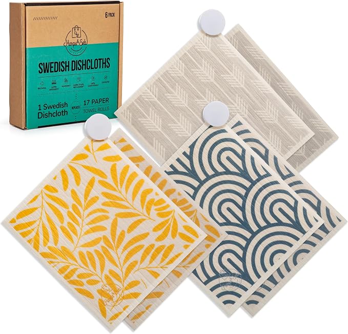 Harps&Seb Swedish Dishcloths for Kitchen Dishcloths by HarpsSeb