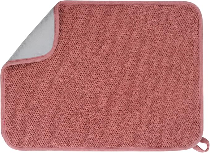 Microfiber Dish Drying Mat, Super Absorbent Kitchen Dish Drying Pad, Reversible by GeeRic