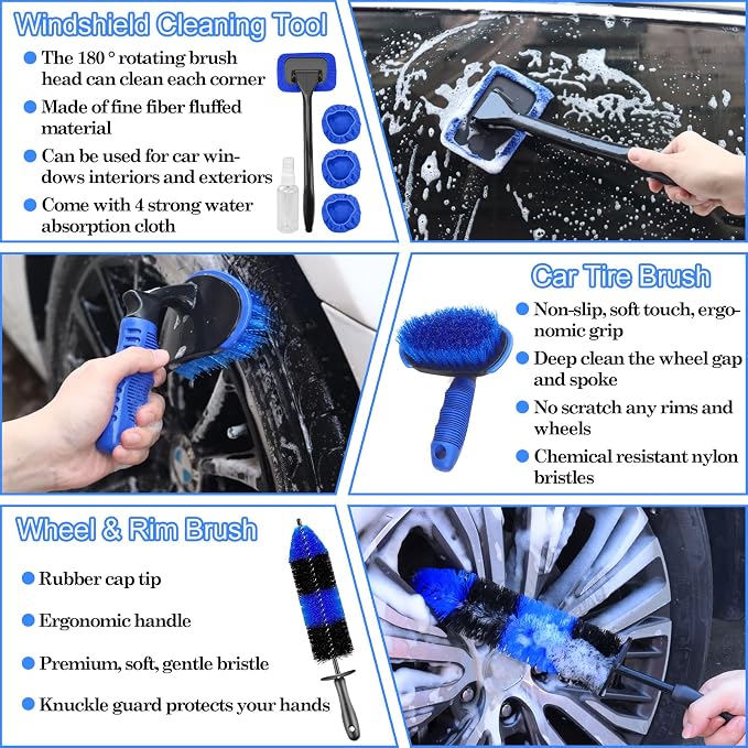 26Pcs Car Detailing Brush Set, Car Detailing Kit, Car Detailing Brushes - Image 3
