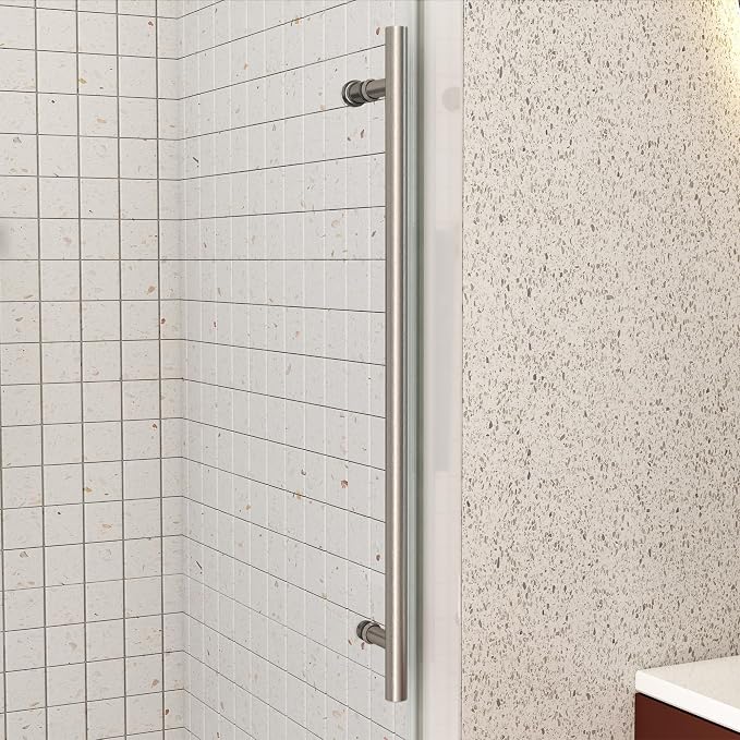 Sunrosa Frameless Shower Door, 51-55" W x 76" H Sliding Shower Door - Image 3