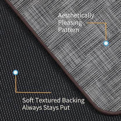 Chair Mat for Hardwood & Tile Floor, 47" x 52" Heavy Duty Office Chair Mat for Rolling Chairs, Anti Slip, Non-Curve, Floor Protector for Home Office, Gray Square