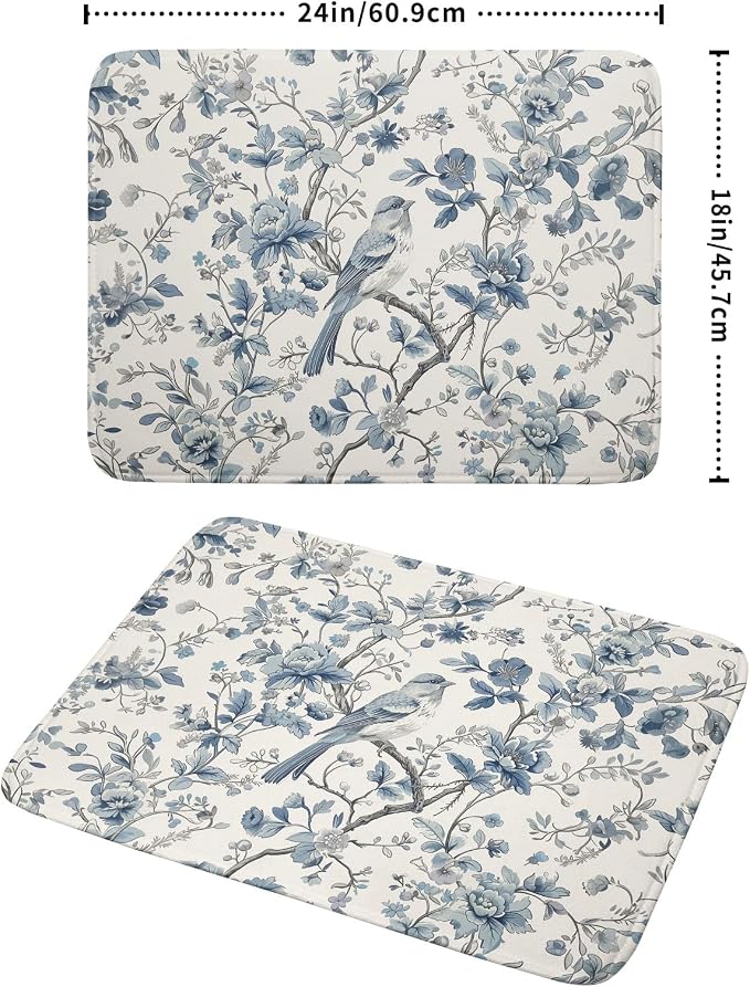 Chinoiserie Trees Dish Drying Mat - Image 2