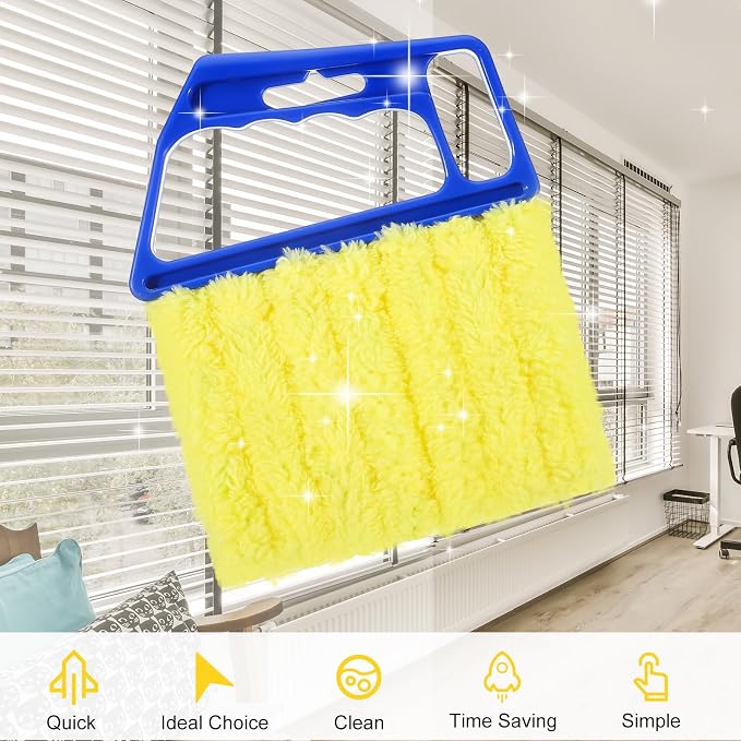 JIEYAO 2PCS Blind Cleaner Tools, Microfiber Window Blind Duster Washable - Image 6