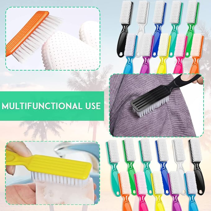 24 Pcs Handle Grip Nail Brush, NICEMOVIC Hand Fingernail Cleaner Brush Manicure - Image 7
