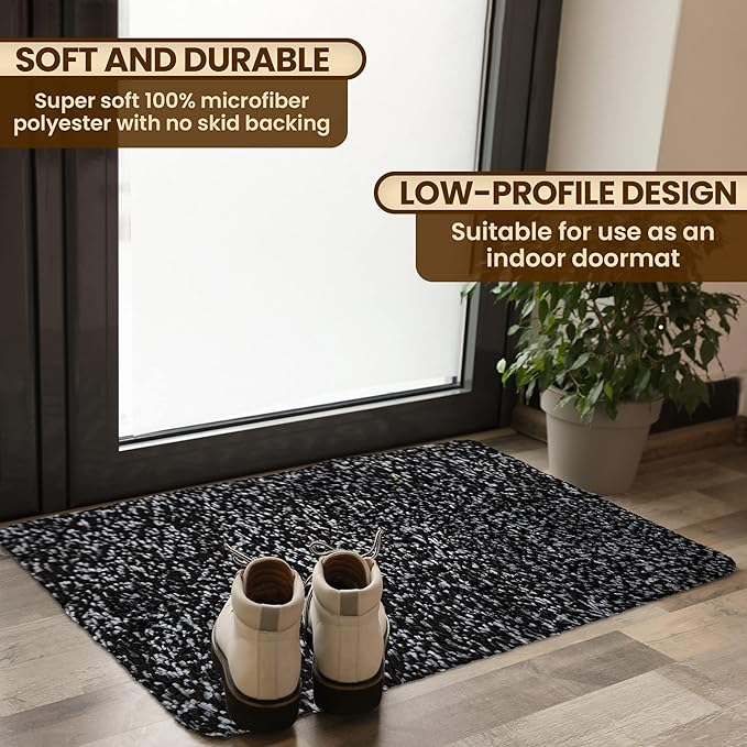 Premium Microfiber Indoor Door Mat – 36"x60" Washable Entry Mat, Waterproof - Image 2
