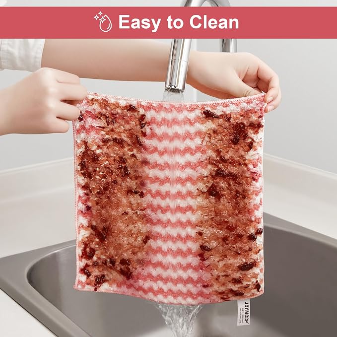 JOYMOOP 54 Packs Microfiber Cleaning Cloths, Super Absorbent Cleaning Cloths - Image 5