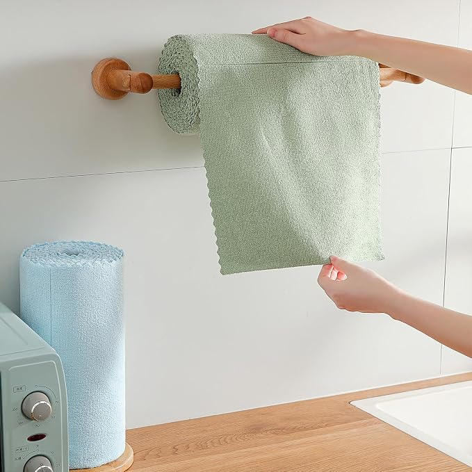 80 Pack Microfiber Cleaning Cloth Roll, Lint Free Rags & Tear Away Reusable - Image 4