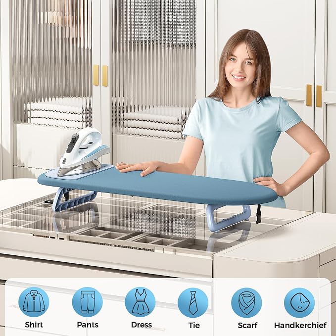 KINGBOARD Tabletop Ironing Board, Small Ironing Board - Image 3