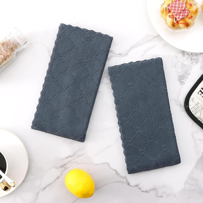 Homaxy 18 Pack Dish Towels for Kitchen, Super Soft and Absorbent Coral Velvet - Image 7