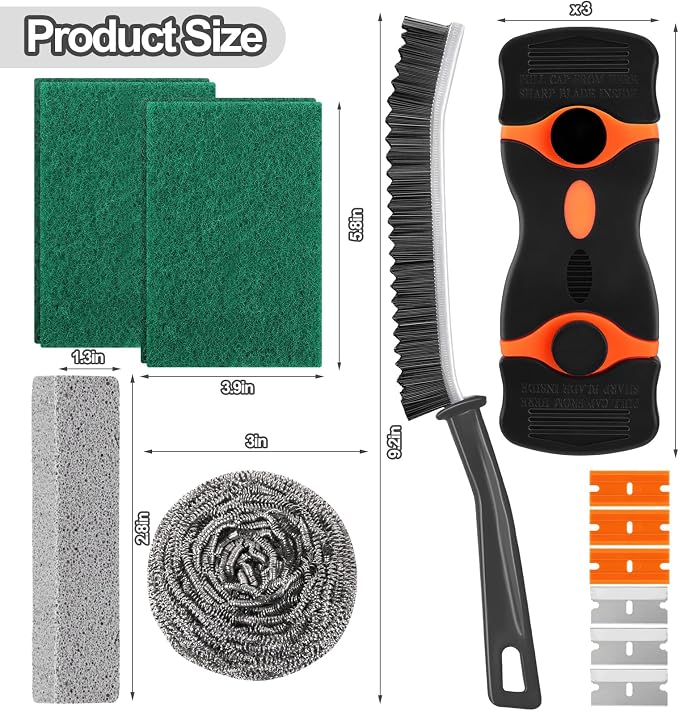XANGNIER Heavy Duty Oven Cleaner Brush Sets, Oven Cleaning Kits Tools - Image 6