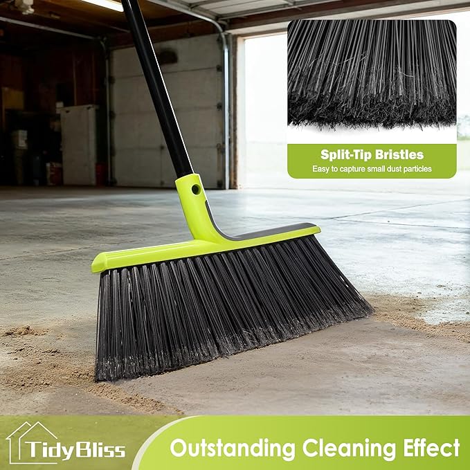 Outdoor Broom Heavy Duty, 56 inches Tall Commercial Soft Bristle Angle Brush - Image 3