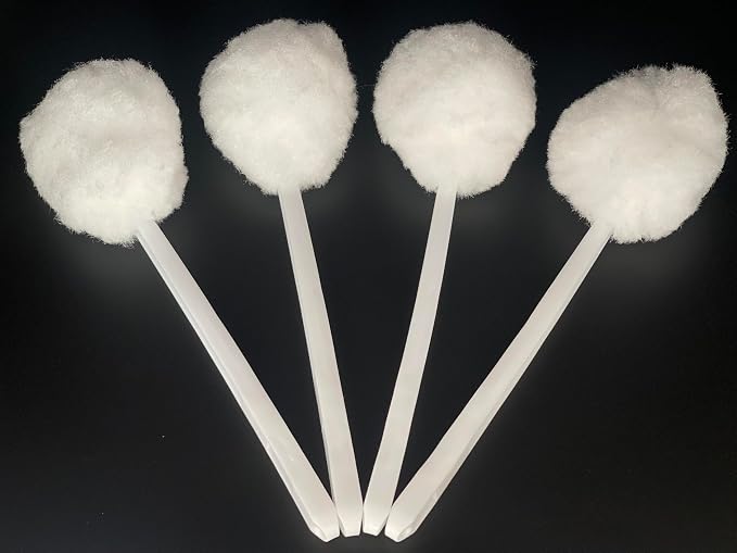 Bowl Brush Toilet Cleaning Brush Set Soft Polyester Head 15x5 inches White - Image 2