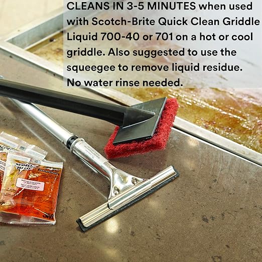 3M Scotch-Brite Griddle Cleaning, Quick Clean Heavy Duty Scour Pad, - Image 4