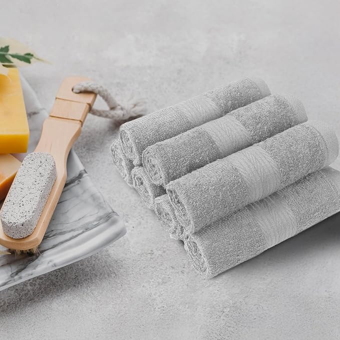 Amazon Basics Cotton Washcloths - Image 3