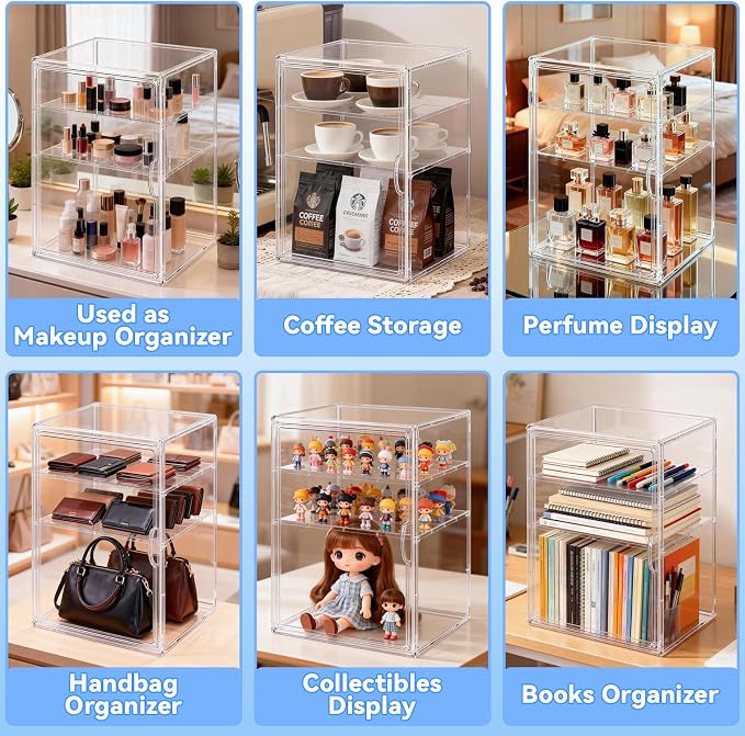 Baby Bottle Organizer for Countertop, Large Clear Bottle Storage Organizer - Image 8