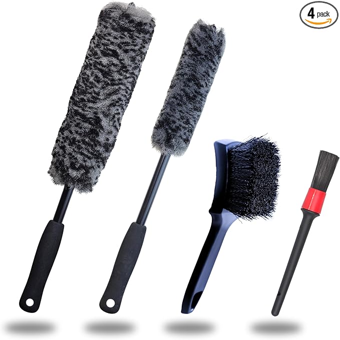 Refined Long Handle Car Wheel Brush Arsenal, Soft Wheel and Rim Brush, Tire by OeSee