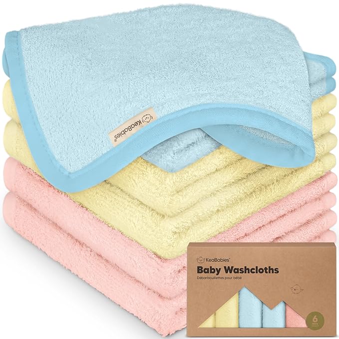 6-Pack Baby Washcloths by KeaBabies