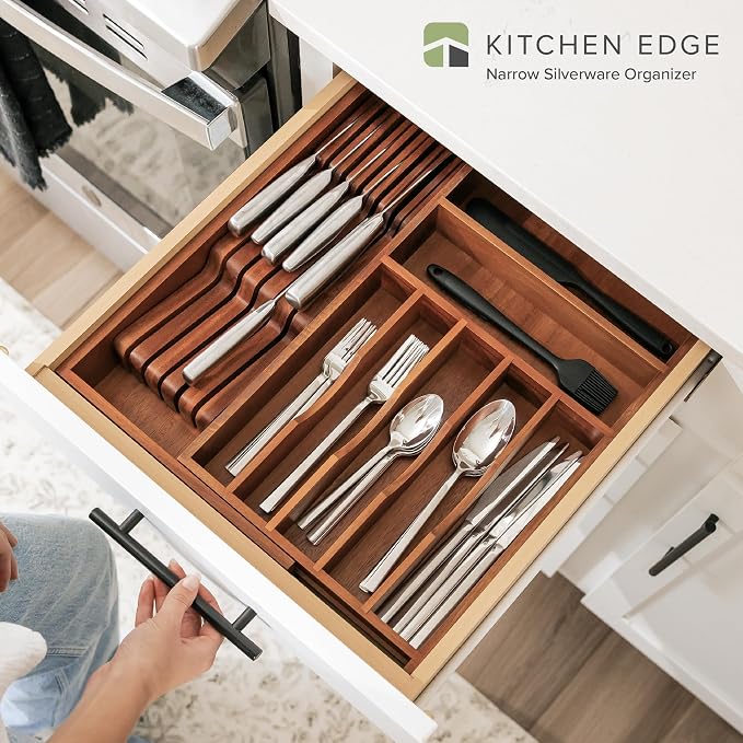 KitchenEdge Premium Silverware, Flatware and Utensil Organizer - Image 2