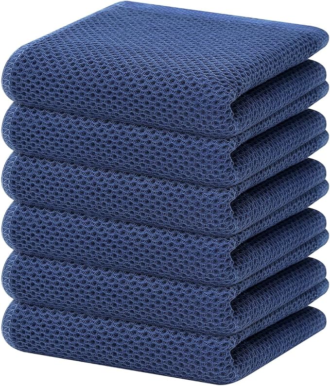 Homaxy 100% Cotton Waffle Weave Kitchen Dish Towels, Ultra Soft Absorbent Quick by Homaxy