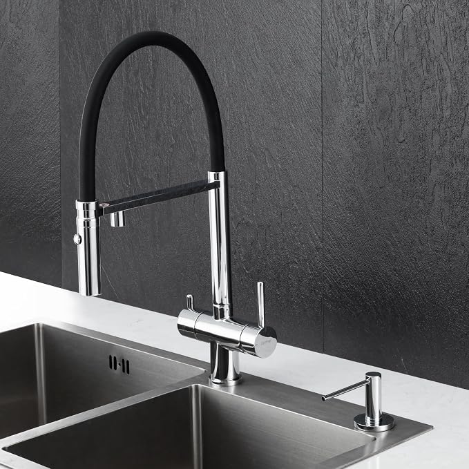 Gappo Soap Dispenser for Kitchen Sink Polished Chrome, Stainless Steel - Image 7