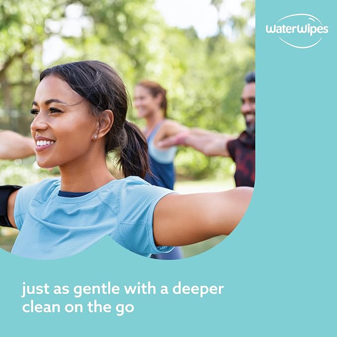 WaterWipes Sensitive+ On The Go Wipes, 3-In-1 Cleans, 99.9% Water, Unscented & - Image 5