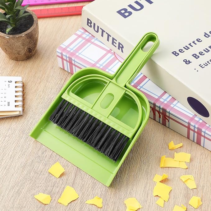 Healifty 18 Pack Mini Dust Pan and Brush Set, Small Broom and Dustpan - Image 7
